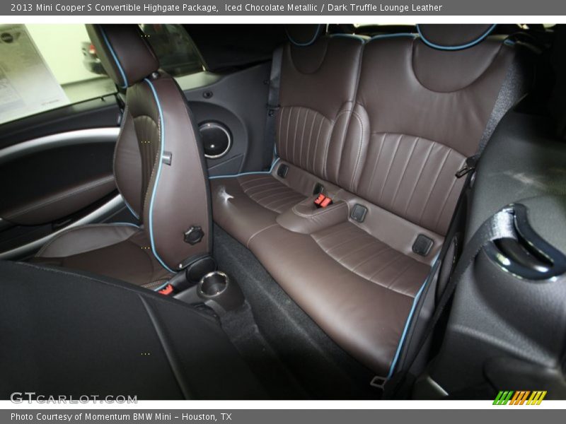 Rear Seat of 2013 Cooper S Convertible Highgate Package
