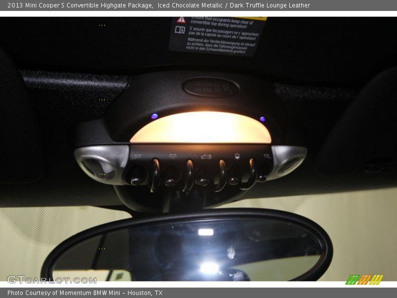 Iced Chocolate Metallic / Dark Truffle Lounge Leather 2013 Mini Cooper S Convertible Highgate Package