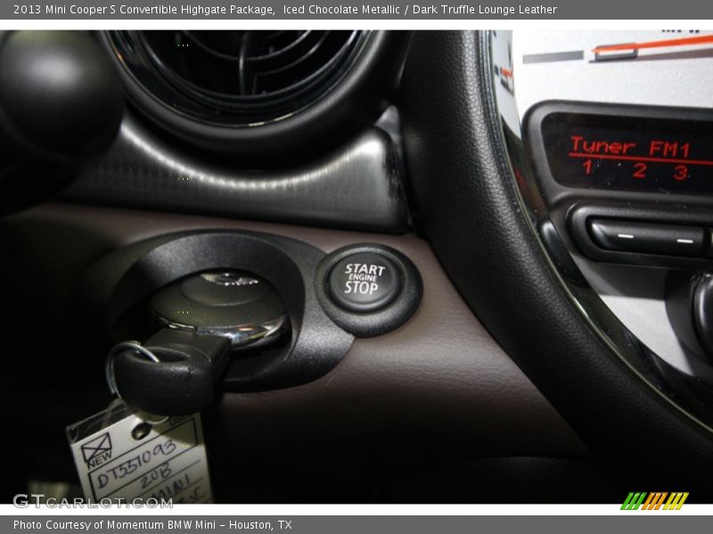 Controls of 2013 Cooper S Convertible Highgate Package