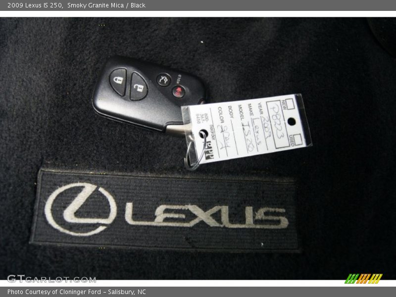 Smoky Granite Mica / Black 2009 Lexus IS 250