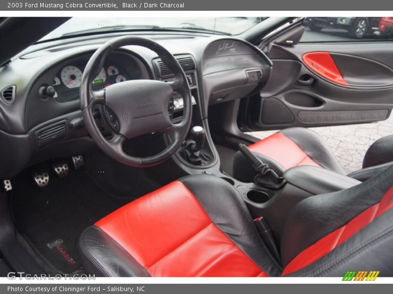 Black / Dark Charcoal 2003 Ford Mustang Cobra Convertible