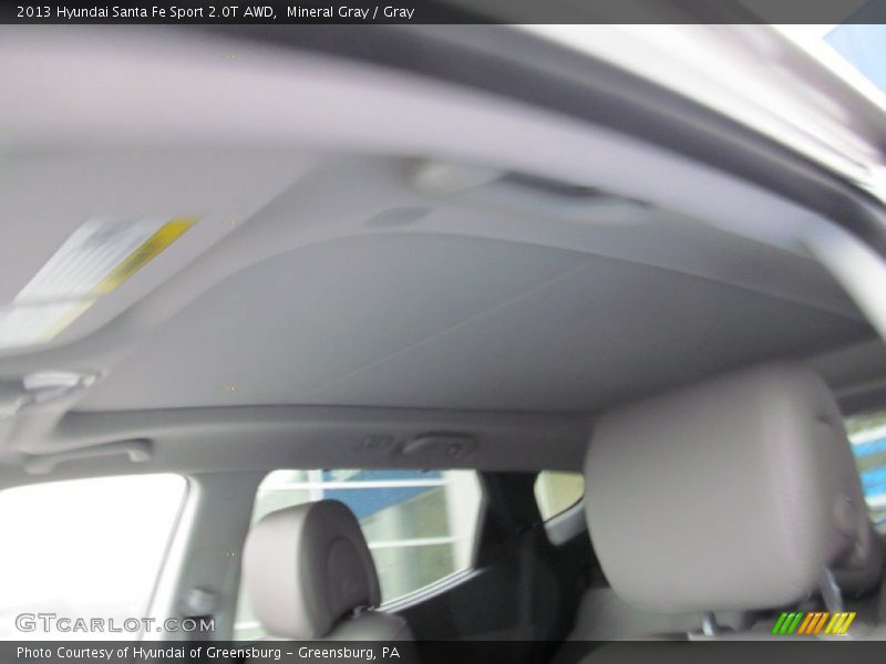 Mineral Gray / Gray 2013 Hyundai Santa Fe Sport 2.0T AWD