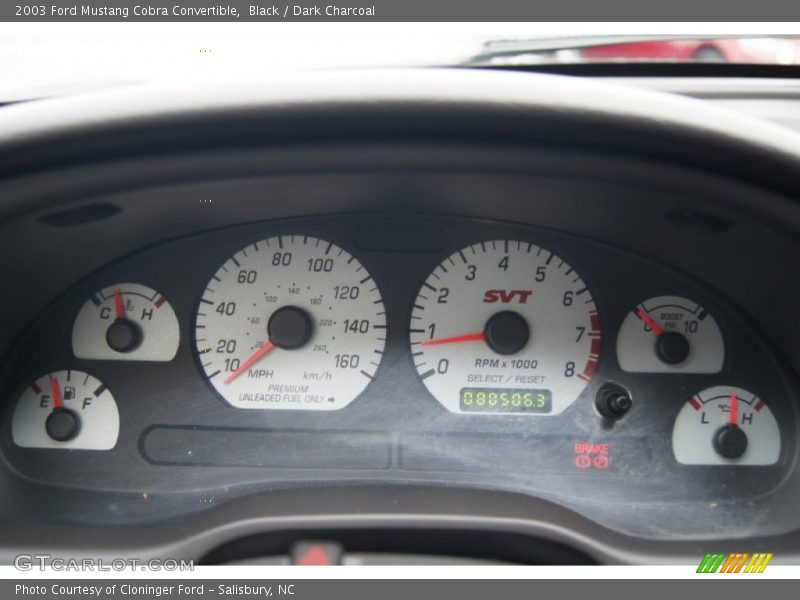  2003 Mustang Cobra Convertible Cobra Convertible Gauges