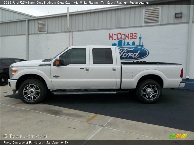 White Platinum Tri-Coat / Platinum Pecan Leather 2013 Ford F250 Super Duty Platinum Crew Cab 4x4