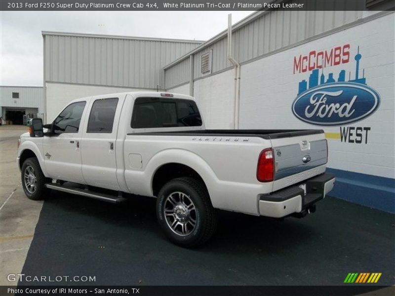 White Platinum Tri-Coat / Platinum Pecan Leather 2013 Ford F250 Super Duty Platinum Crew Cab 4x4