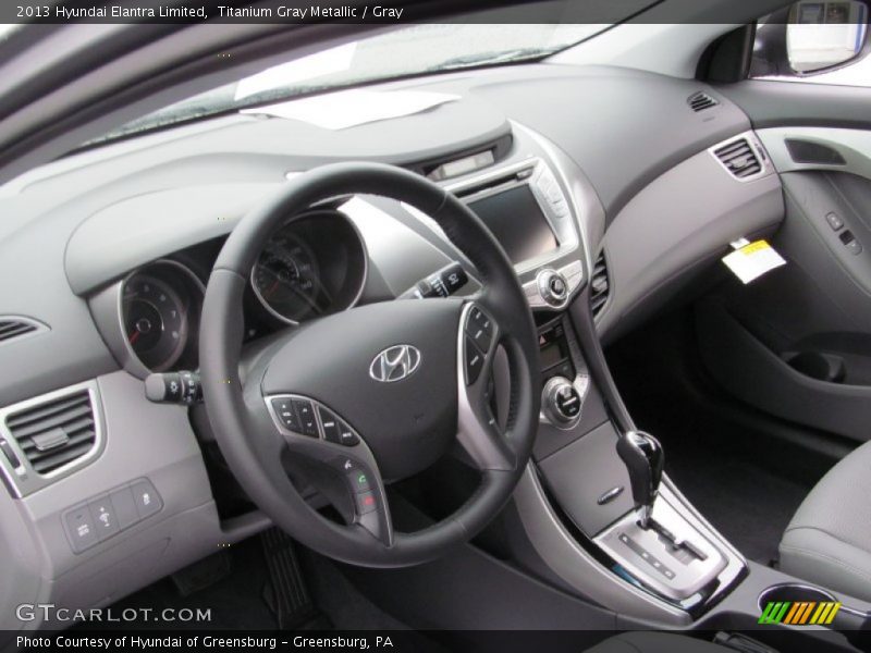 Titanium Gray Metallic / Gray 2013 Hyundai Elantra Limited