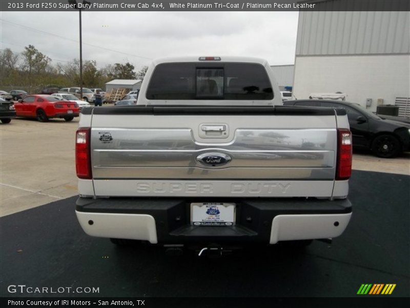 White Platinum Tri-Coat / Platinum Pecan Leather 2013 Ford F250 Super Duty Platinum Crew Cab 4x4