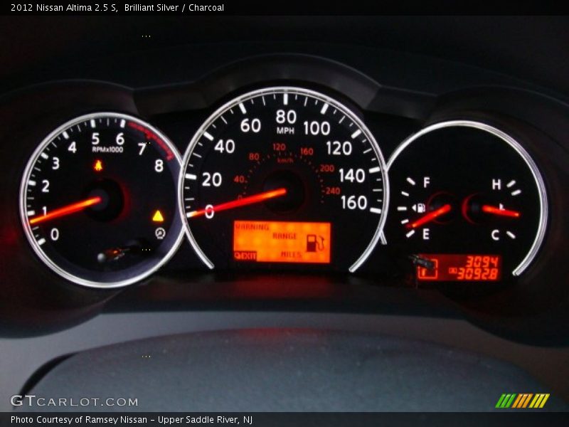 Brilliant Silver / Charcoal 2012 Nissan Altima 2.5 S