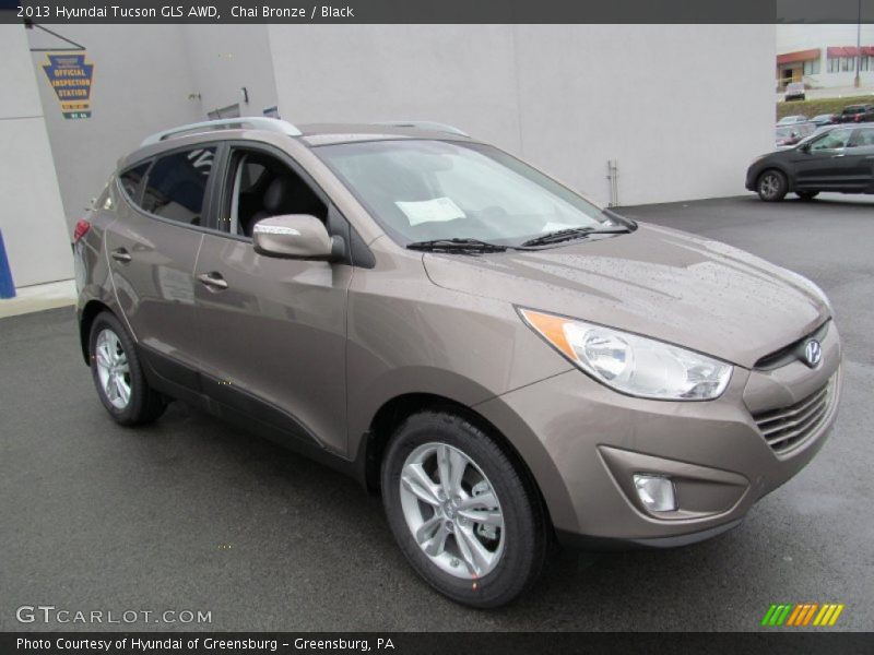 Chai Bronze / Black 2013 Hyundai Tucson GLS AWD