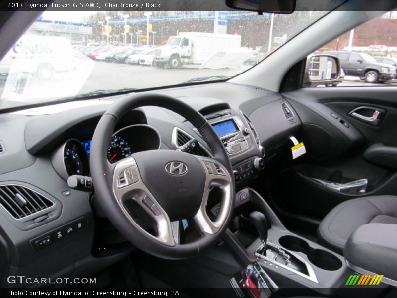 Chai Bronze / Black 2013 Hyundai Tucson GLS AWD
