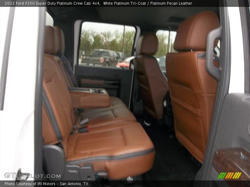 Rear Seat of 2013 F250 Super Duty Platinum Crew Cab 4x4