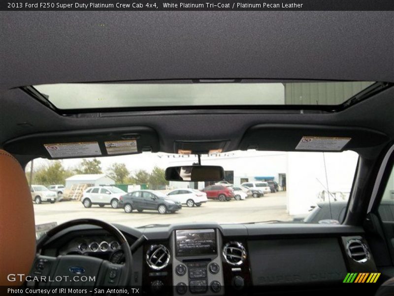 White Platinum Tri-Coat / Platinum Pecan Leather 2013 Ford F250 Super Duty Platinum Crew Cab 4x4