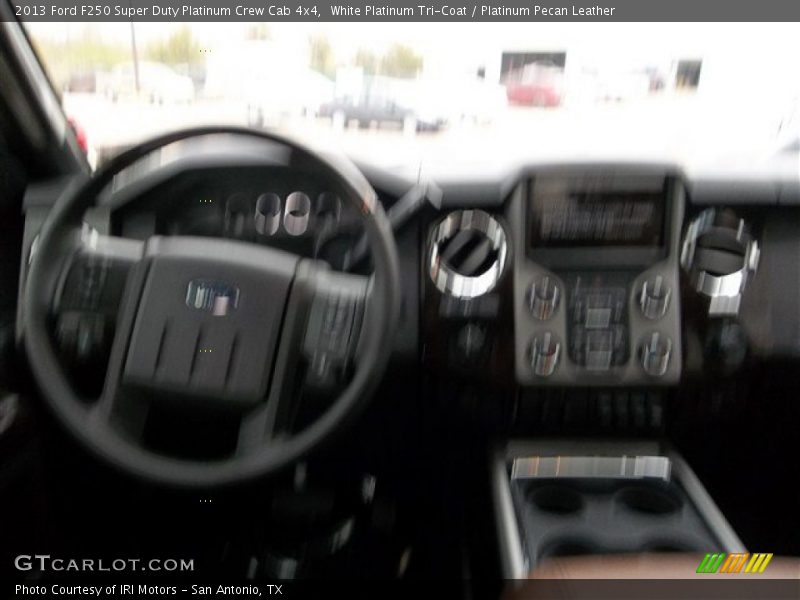 White Platinum Tri-Coat / Platinum Pecan Leather 2013 Ford F250 Super Duty Platinum Crew Cab 4x4