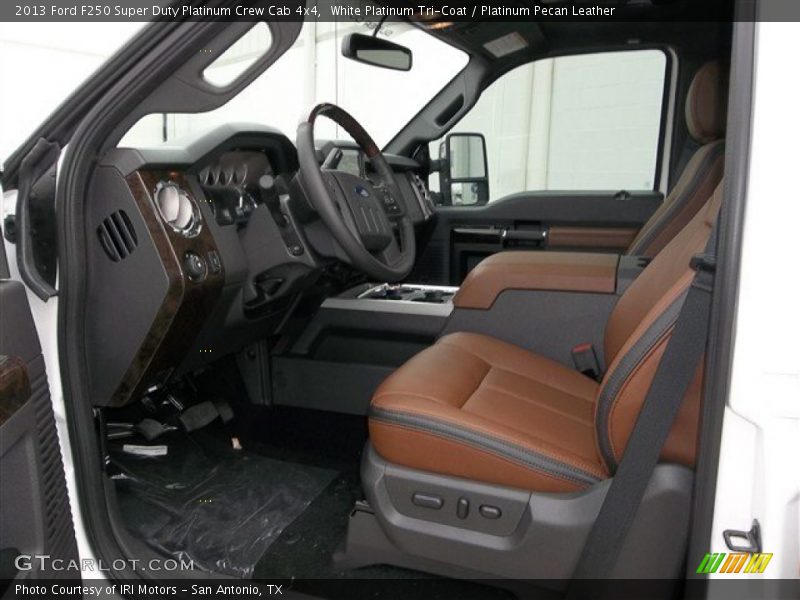  2013 F250 Super Duty Platinum Crew Cab 4x4 Platinum Pecan Leather Interior