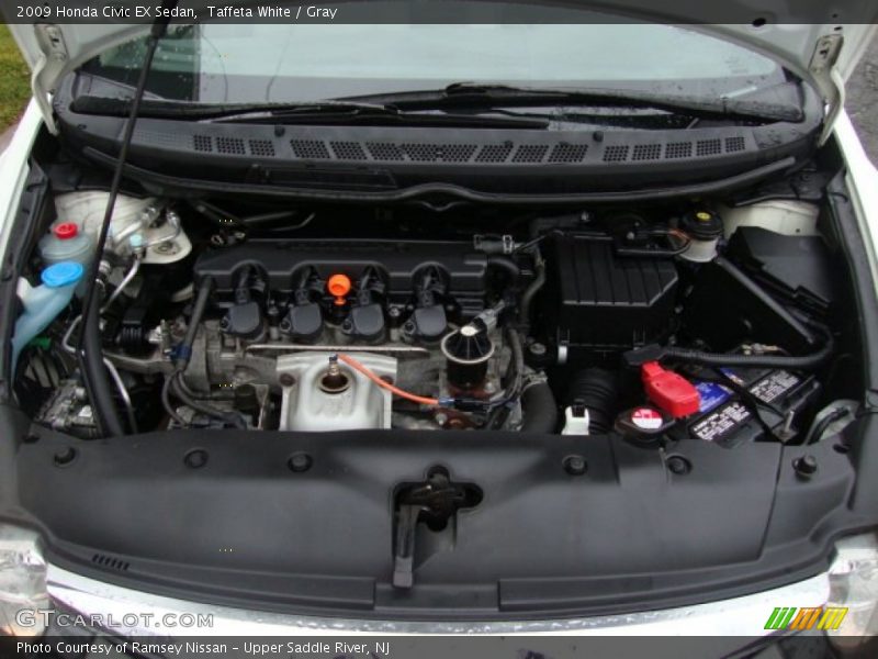 Taffeta White / Gray 2009 Honda Civic EX Sedan