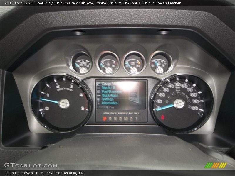 White Platinum Tri-Coat / Platinum Pecan Leather 2013 Ford F250 Super Duty Platinum Crew Cab 4x4