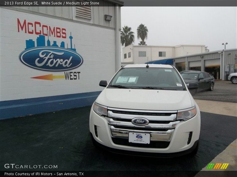 White Suede / Medium Light Stone 2013 Ford Edge SE