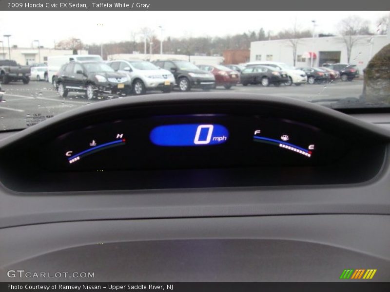 Taffeta White / Gray 2009 Honda Civic EX Sedan