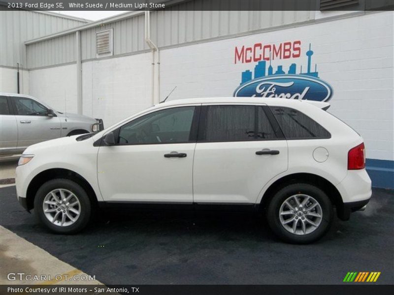 White Suede / Medium Light Stone 2013 Ford Edge SE