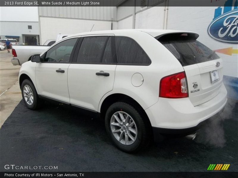 White Suede / Medium Light Stone 2013 Ford Edge SE