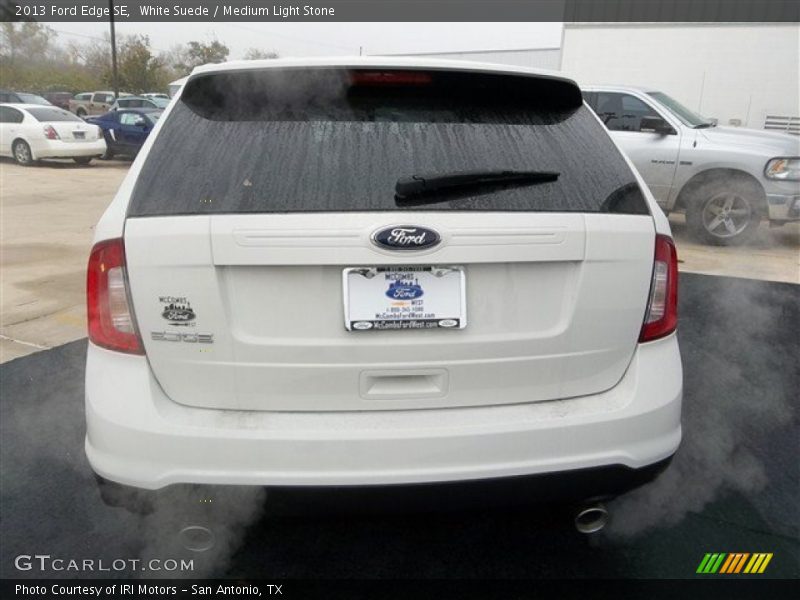 White Suede / Medium Light Stone 2013 Ford Edge SE