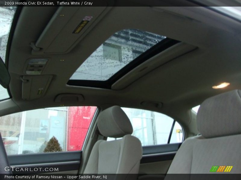 Taffeta White / Gray 2009 Honda Civic EX Sedan