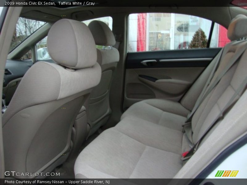 Taffeta White / Gray 2009 Honda Civic EX Sedan