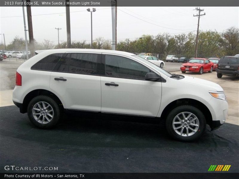 White Suede / Medium Light Stone 2013 Ford Edge SE