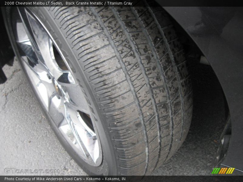 Black Granite Metallic / Titanium Gray 2008 Chevrolet Malibu LT Sedan