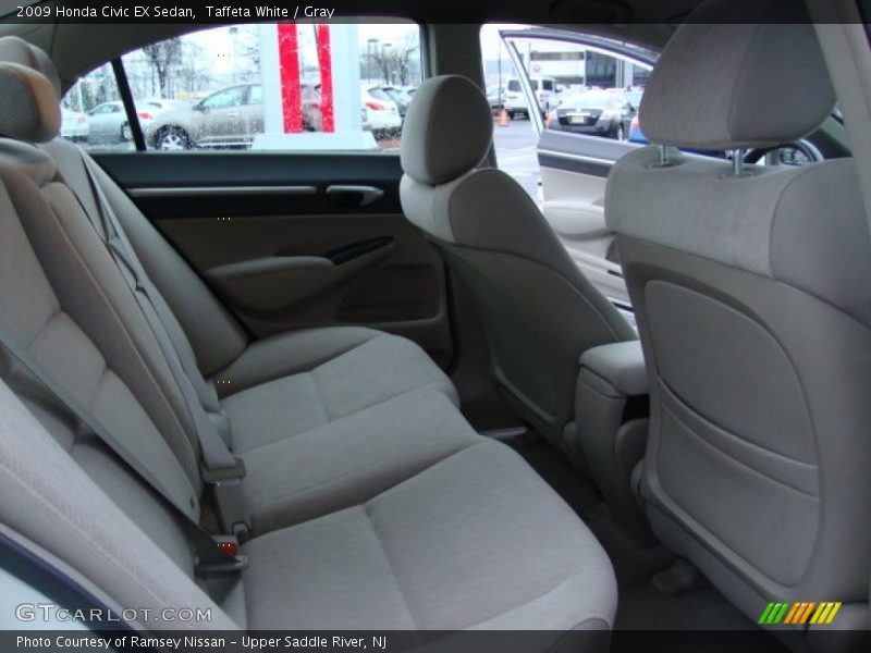 Taffeta White / Gray 2009 Honda Civic EX Sedan