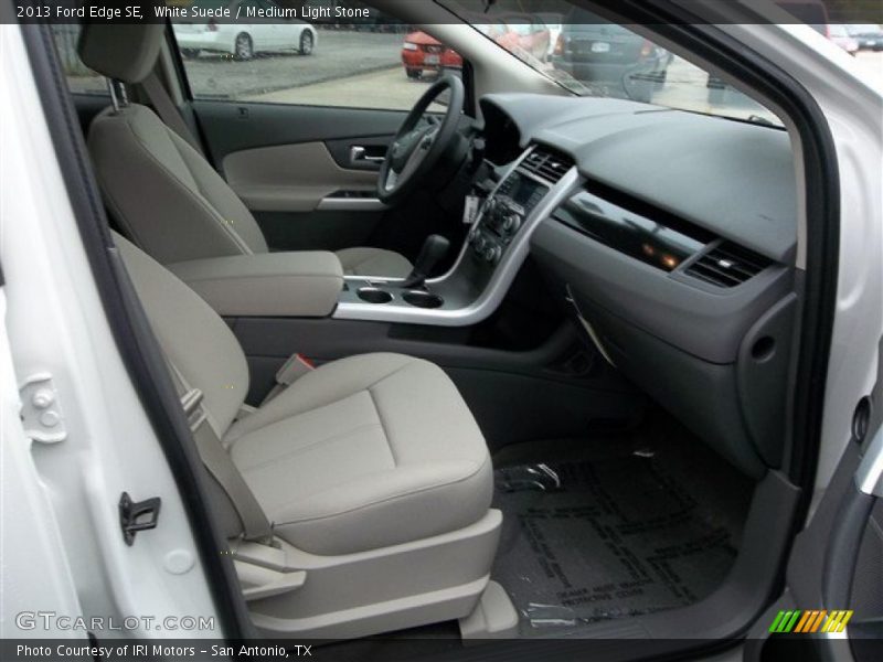 White Suede / Medium Light Stone 2013 Ford Edge SE