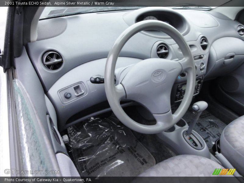  2001 ECHO Sedan Warm Gray Interior