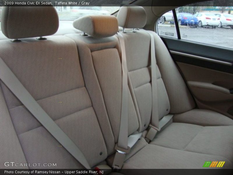 Taffeta White / Gray 2009 Honda Civic EX Sedan