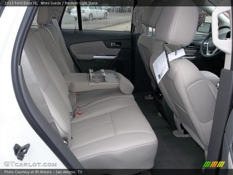 White Suede / Medium Light Stone 2013 Ford Edge SE