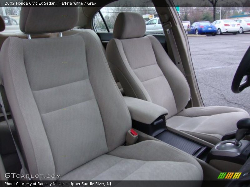 Taffeta White / Gray 2009 Honda Civic EX Sedan