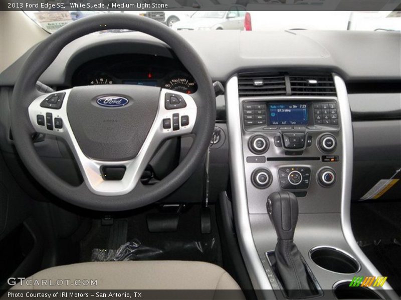 White Suede / Medium Light Stone 2013 Ford Edge SE
