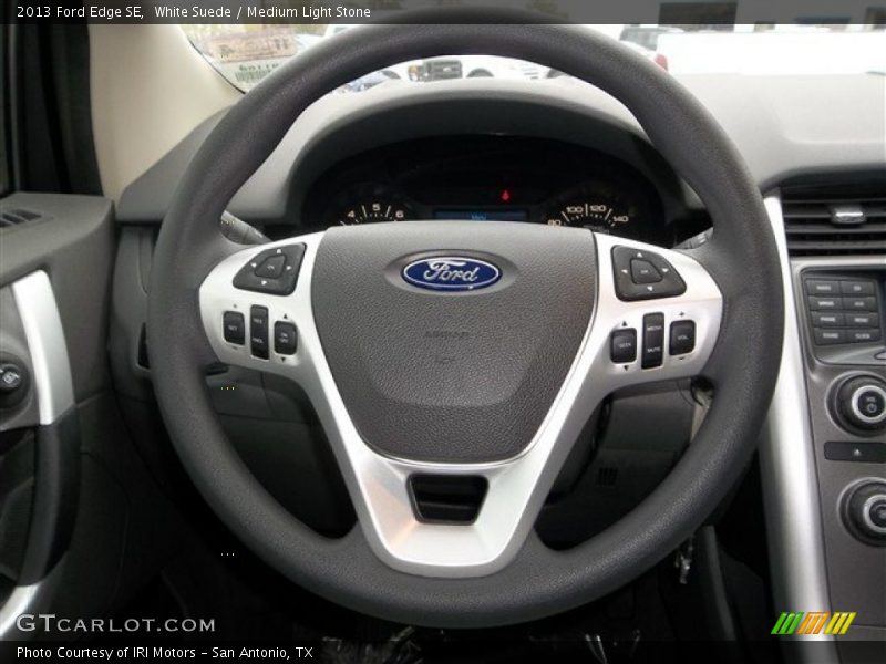 White Suede / Medium Light Stone 2013 Ford Edge SE