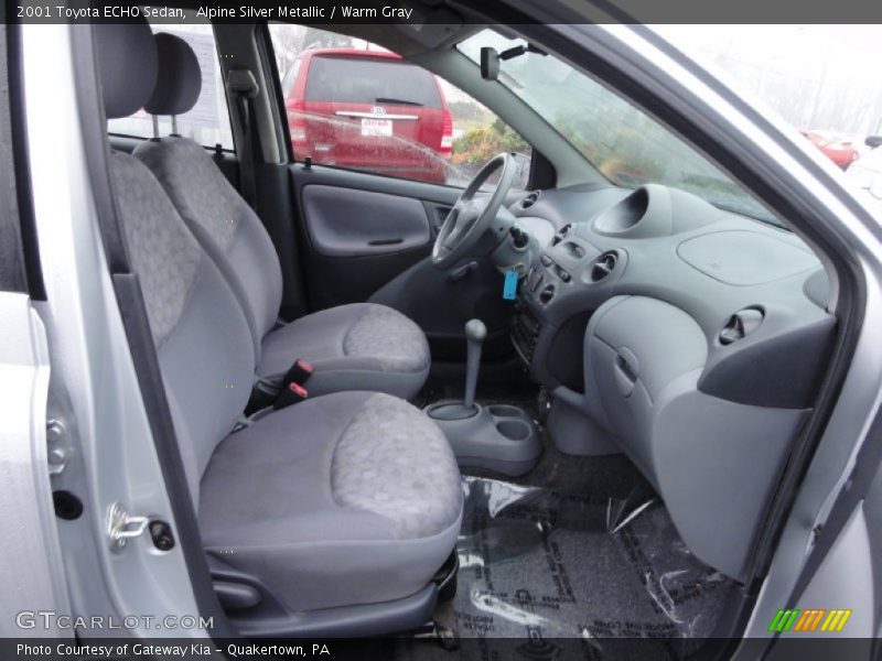  2001 ECHO Sedan Warm Gray Interior