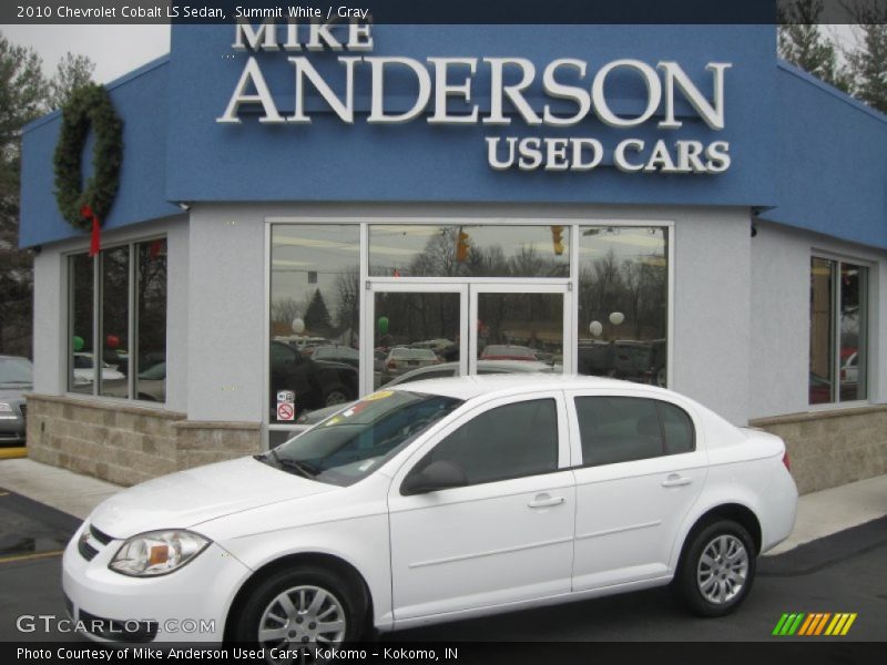 Summit White / Gray 2010 Chevrolet Cobalt LS Sedan