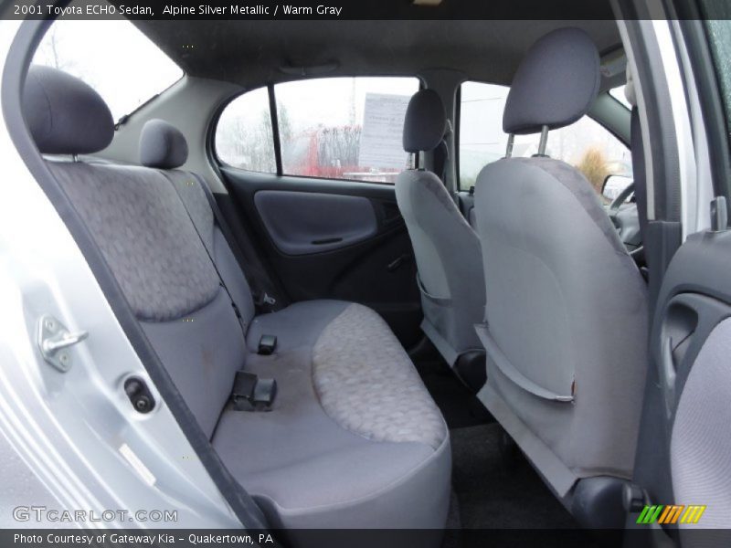 Rear Seat of 2001 ECHO Sedan