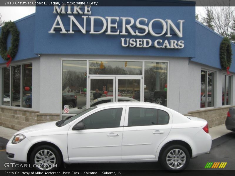 Summit White / Gray 2010 Chevrolet Cobalt LS Sedan