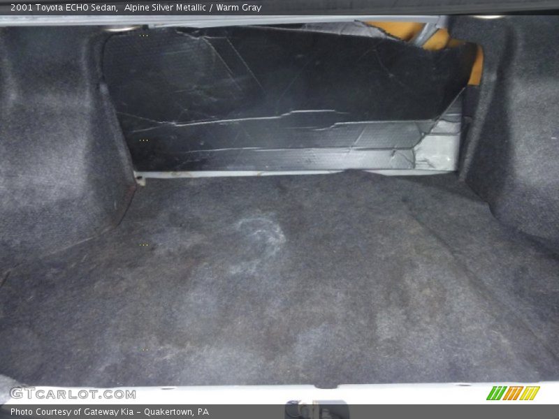 Alpine Silver Metallic / Warm Gray 2001 Toyota ECHO Sedan
