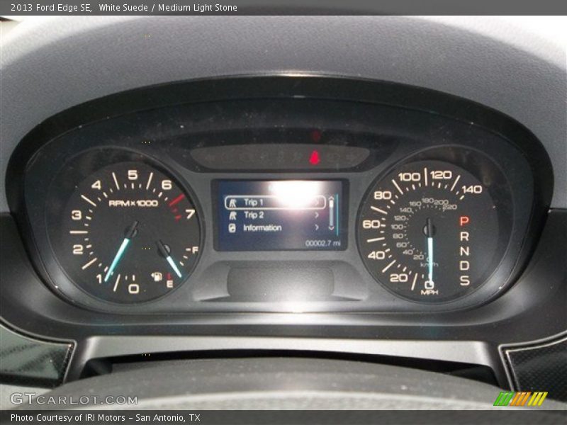 White Suede / Medium Light Stone 2013 Ford Edge SE