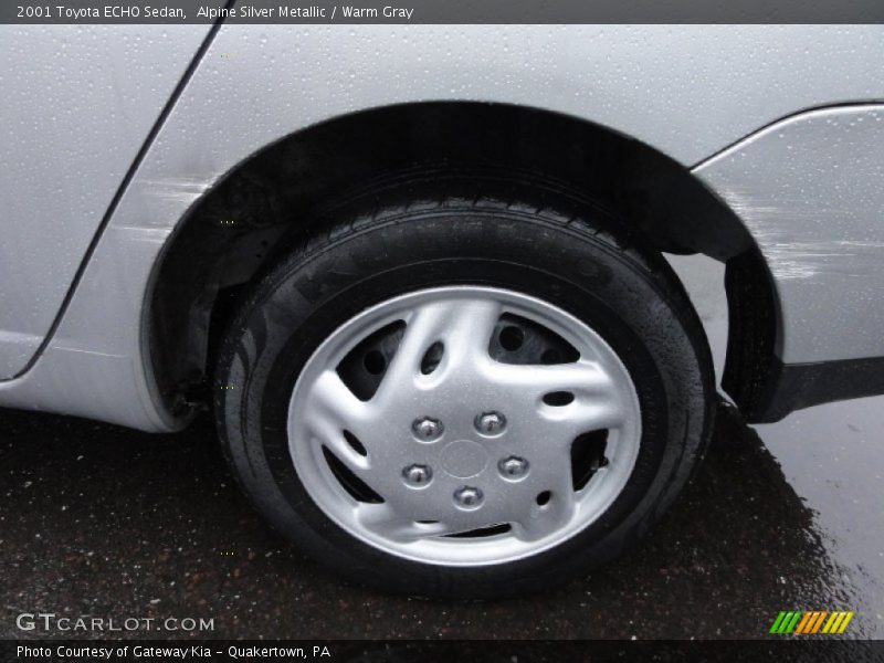 Alpine Silver Metallic / Warm Gray 2001 Toyota ECHO Sedan