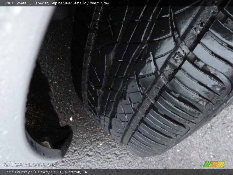 Alpine Silver Metallic / Warm Gray 2001 Toyota ECHO Sedan