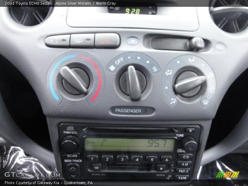 Alpine Silver Metallic / Warm Gray 2001 Toyota ECHO Sedan