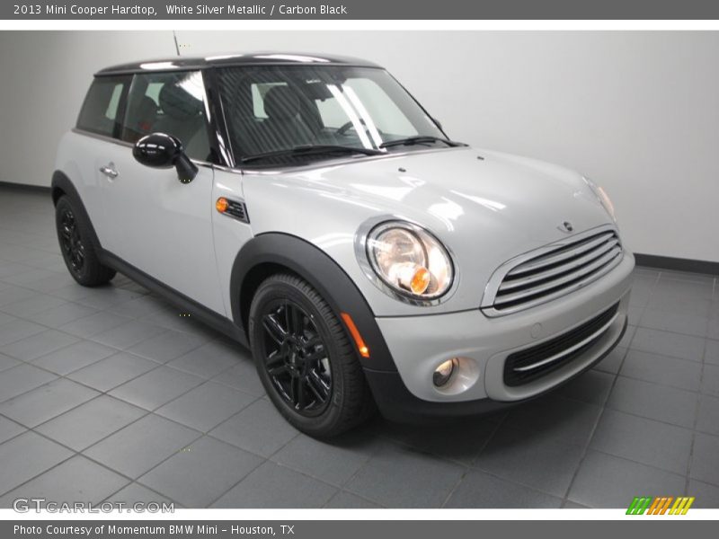 White Silver Metallic / Carbon Black 2013 Mini Cooper Hardtop