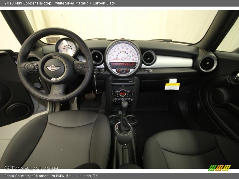 White Silver Metallic / Carbon Black 2013 Mini Cooper Hardtop