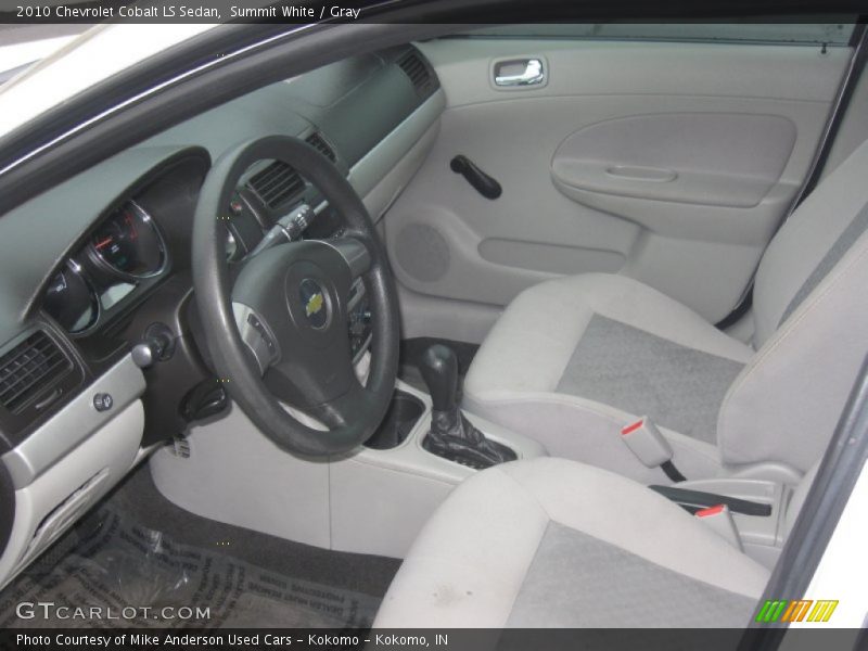 Summit White / Gray 2010 Chevrolet Cobalt LS Sedan
