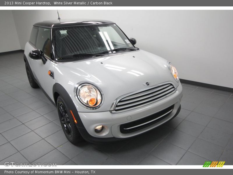 White Silver Metallic / Carbon Black 2013 Mini Cooper Hardtop